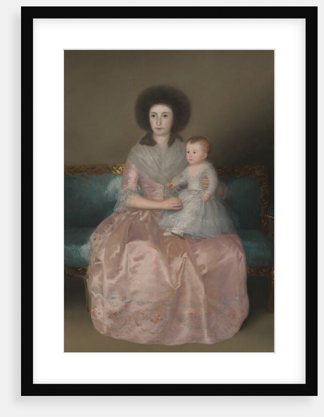 Condesa de Altamira and Her Daughter, María Agustina, 1787-88 by Francisco Goya