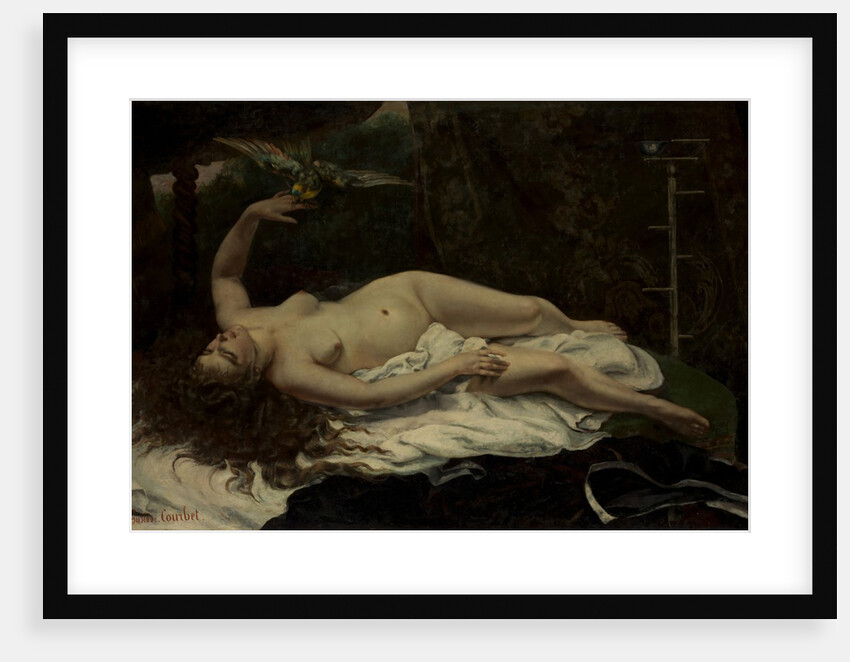 Woman with a Parrot, 1866 by Gustave Courbet