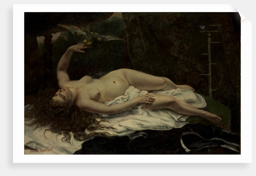 Woman with a Parrot, 1866 by Gustave Courbet