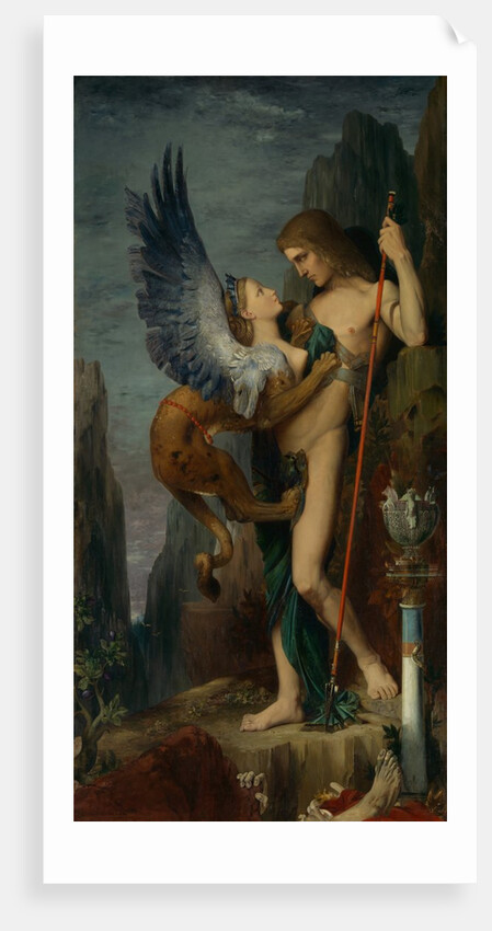 Oedipus and the Sphinx, 1864 by Gustave Moreau
