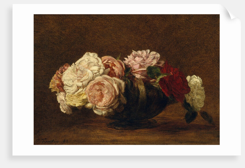Roses in a Bowl, 1883 by Henri Fantin-Latour