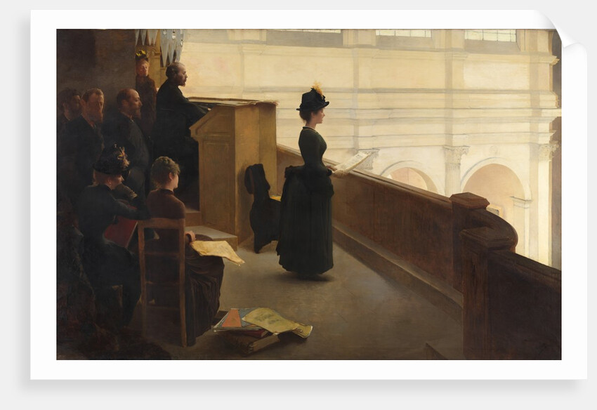 The Organ Rehearsal, 1885 by Henry Lerolle
