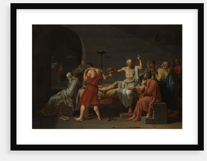The Death of Socrates, 1787 by Jacques-Louis David