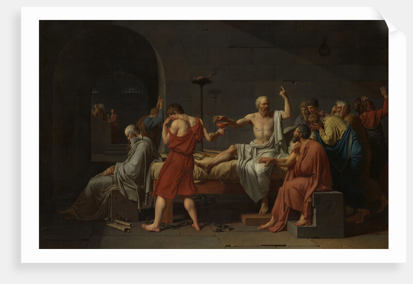 The Death of Socrates, 1787 by Jacques-Louis David