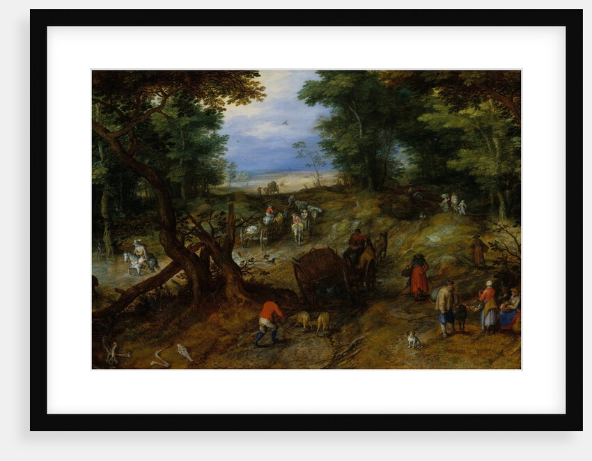 A Woodland Road with Travelers, 1607 by Jan Brueghel the Elder