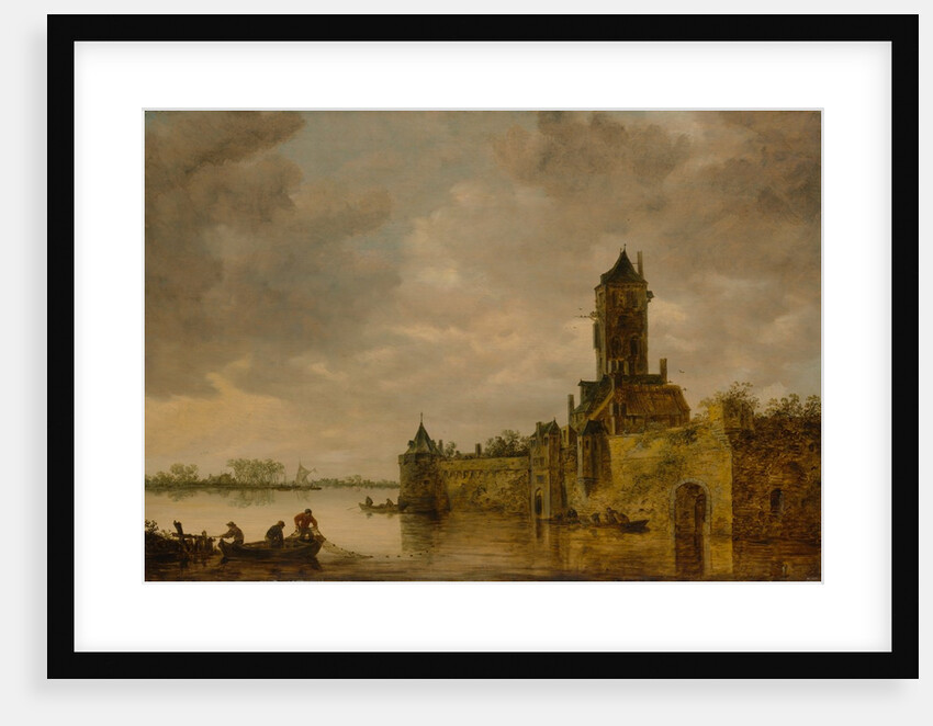 Castle by a River, 1647 by Jan van Goyen