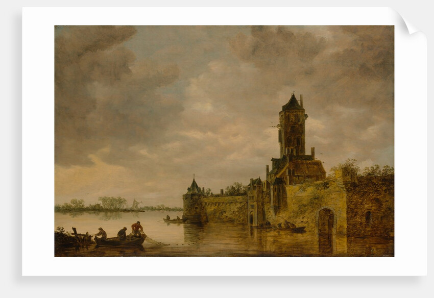 Castle by a River, 1647 by Jan van Goyen
