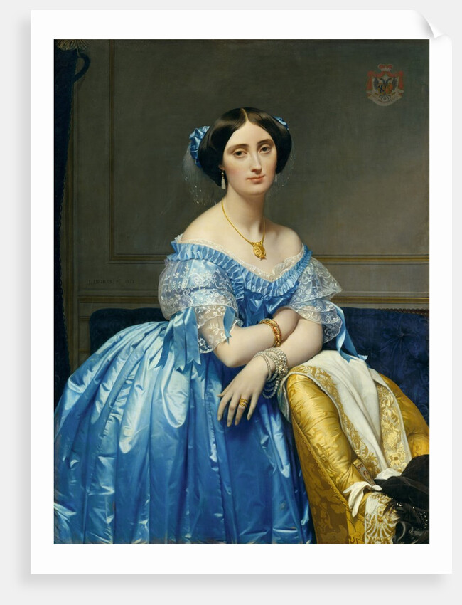 Joséphine-Éléonore-Marie-Pauline de Galard de Brassac de Béarn, Princesse de Broglie, 1851-53 by Jean-Auguste-Dominique Ingres
