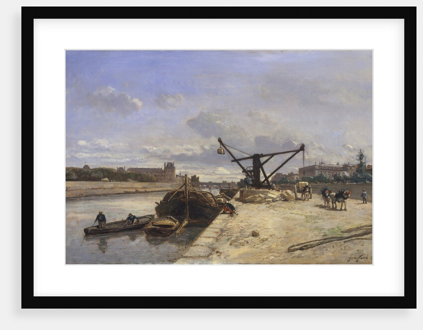 View from the Quai d'Orsay, 1854 by Johan Barthold Jongkind