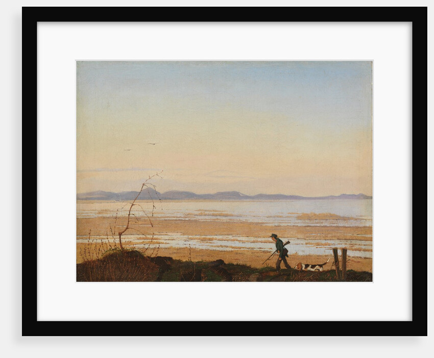 An Evening beside Lake Arresø, ca. 1837 by Johan Thomas Lundbye