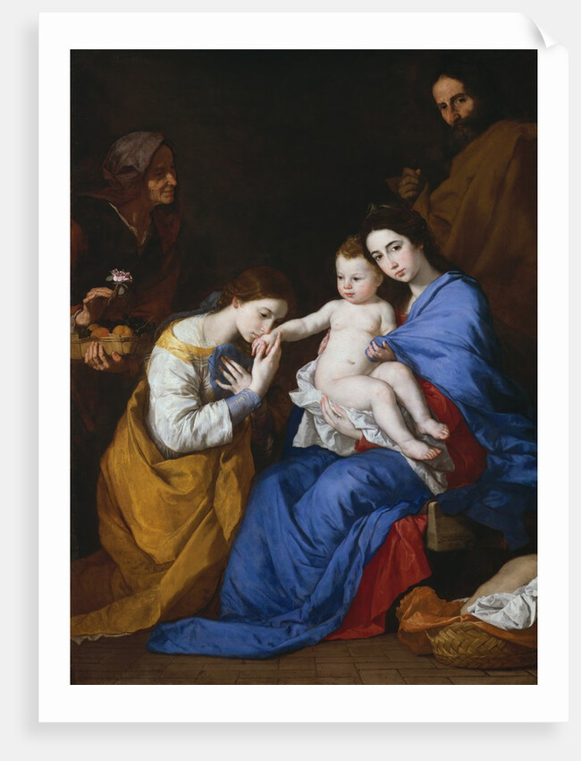 The Holy Family with Saints Anne and Catherine of Alexandria, 1648 by Jusepe de Ribera