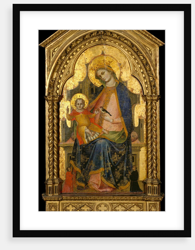 Madonna and Child Enthroned with Two Donors, ca. 1360-65 by Lorenzo Veneziano