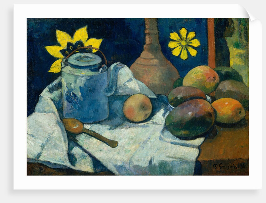 Still Life with Teapot and Fruit, 1896 by Paul Gauguin