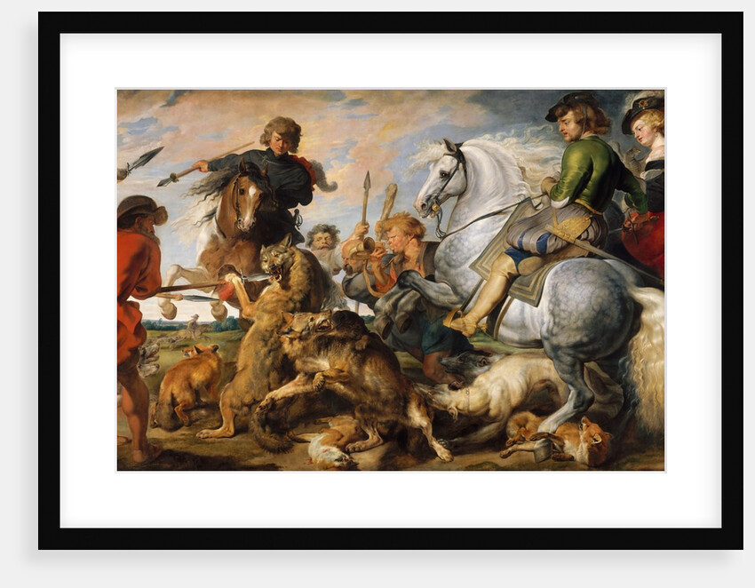 Wolf and Fox Hunt, ca. 1616 by Peter Paul Rubens