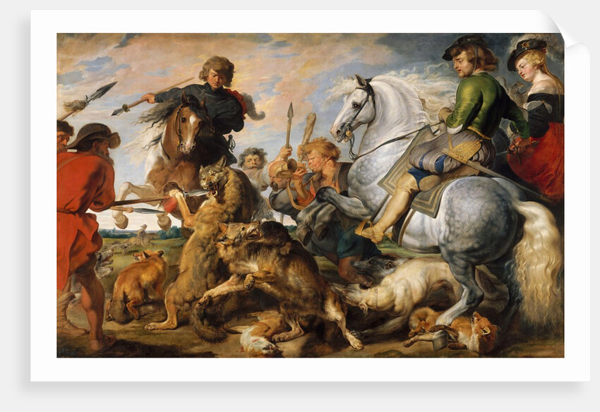 Wolf and Fox Hunt, ca. 1616 by Peter Paul Rubens