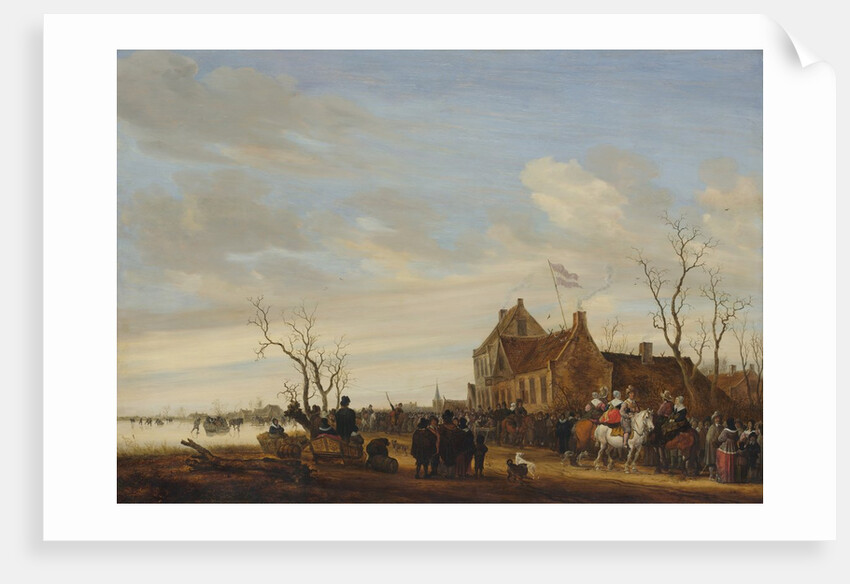 Drawing the Eel, early 1650s by Salomon Ruysdael