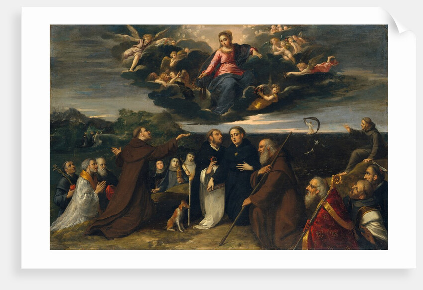 The Virgin Adored by Saints, ca. 1609 by Scarsellino