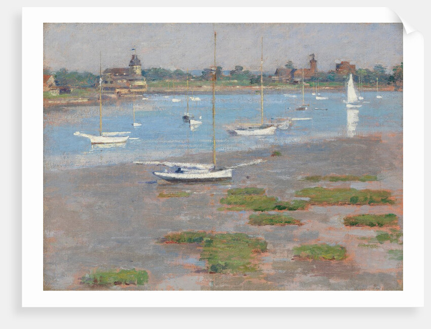 Low Tide, Riverside Yacht Club, 1894 by Theodore Robinson