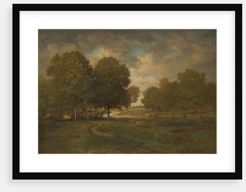 A River in a Meadow, probably late 1830s-early 1840s by Theodore Rousseau