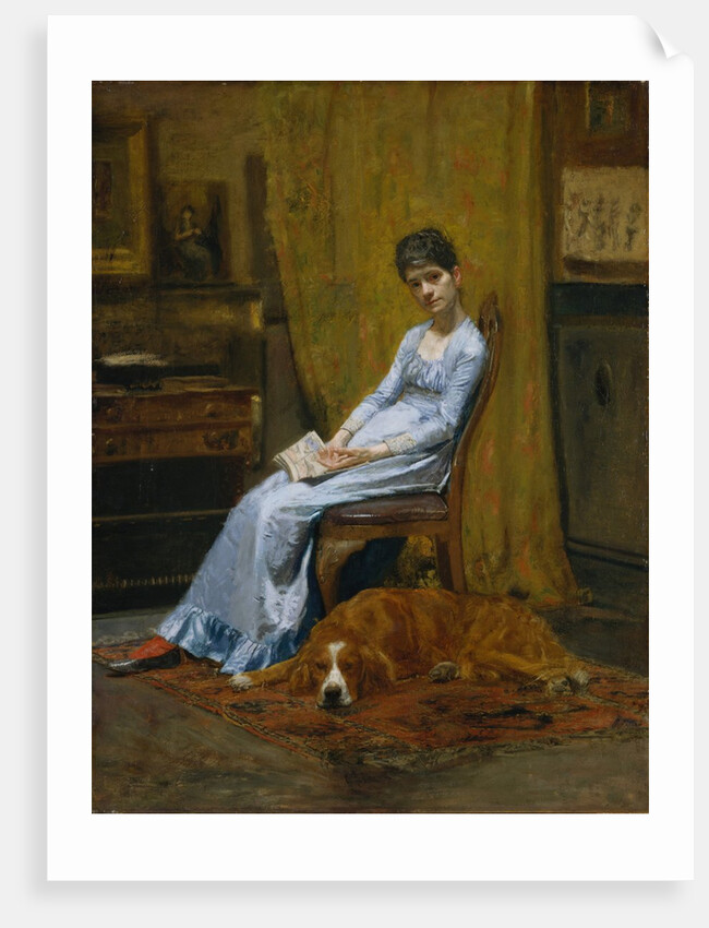 The Artist's Wife and His Setter Dog, ca. 1884-89 by Thomas Eakins