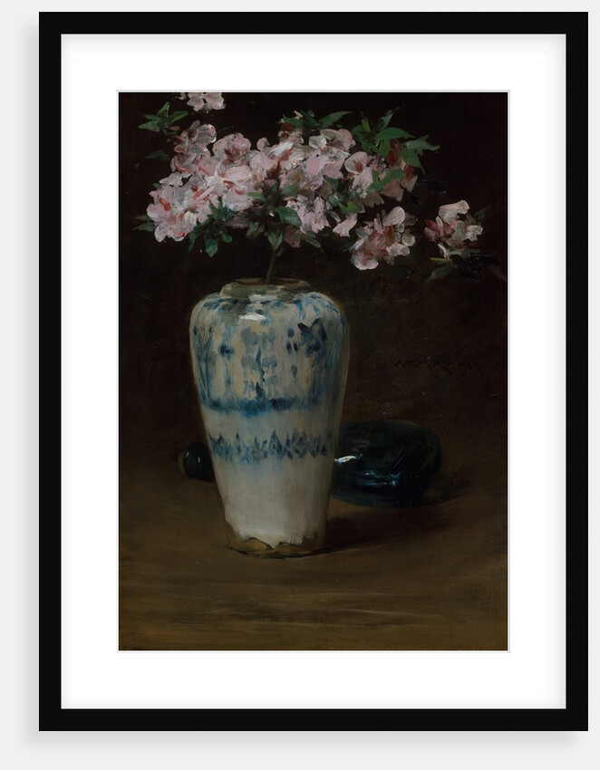 Pink Azalea?Chinese Vase, 1880-90 by William Merritt Chase