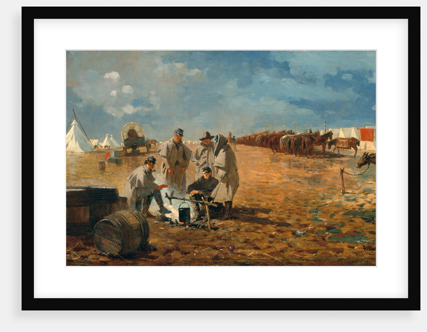 Rainy Day in Camp, 1871 by Winslow Homer