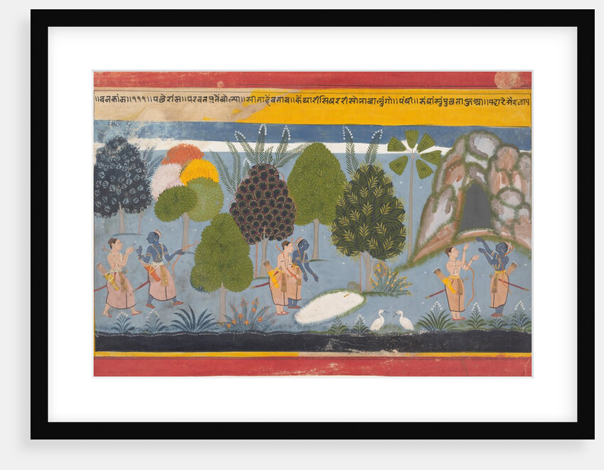 Rama and Lakshmana Search in Vain for Sita: Illustrated folio…, ca. 1680-90 by Unknown