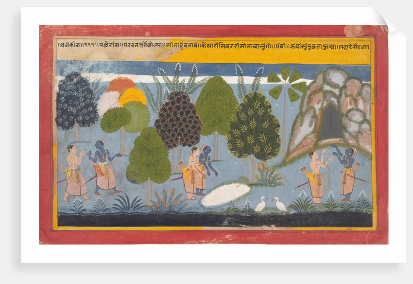 Rama and Lakshmana Search in Vain for Sita: Illustrated folio…, ca. 1680-90 by Unknown