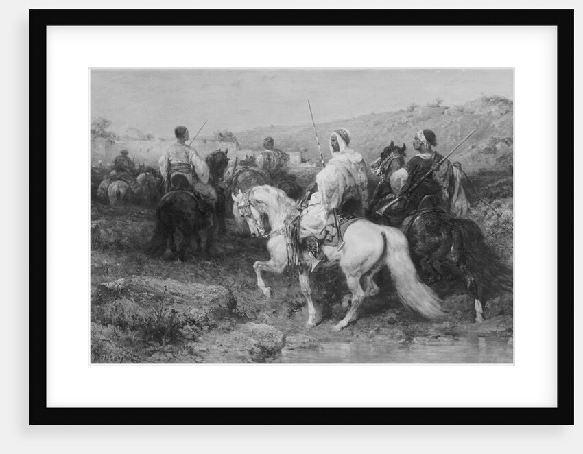 Arabs on the March by Christian Adolf Schreyer