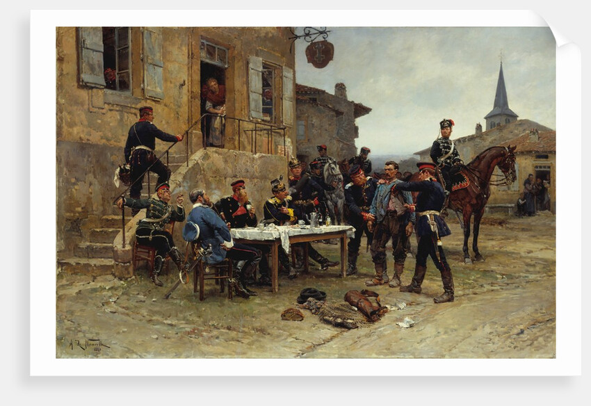 The Dispatch-Bearer, 1880 by Alphonse de Neuville
