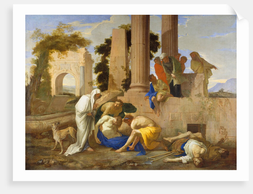 Tobit Burying the Dead, 1640s by Andrea di Lione