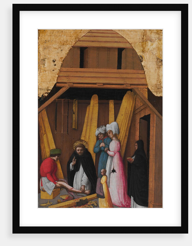 Saint Peter Martyr Healing the Leg of a Young Man, ca. 1450 by Antonio Vivarini