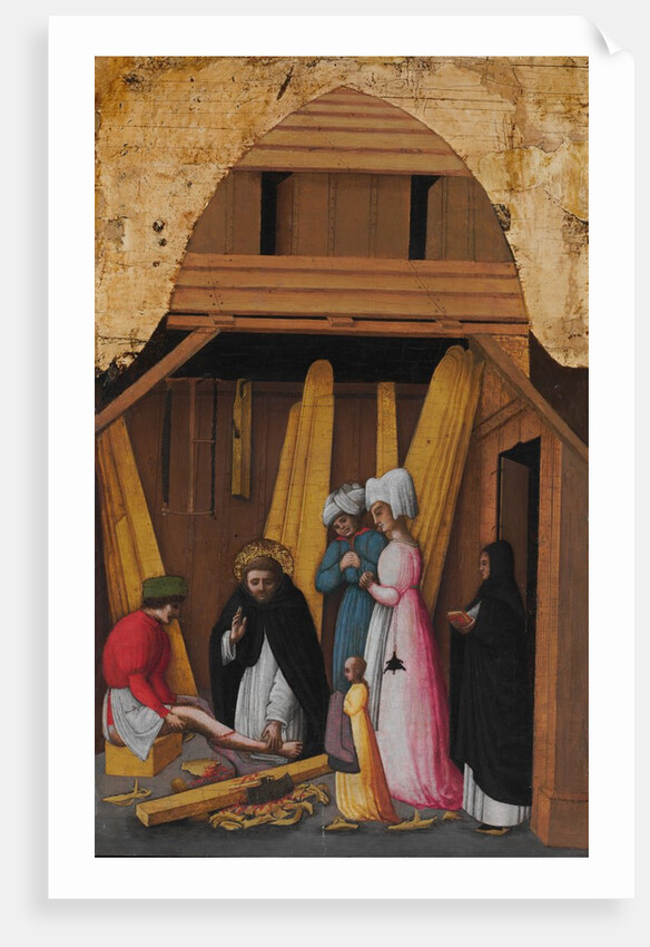 Saint Peter Martyr Healing the Leg of a Young Man, ca. 1450 by Antonio Vivarini