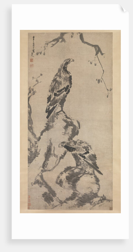 Two eagles, dated 1702 by Bada Shanren