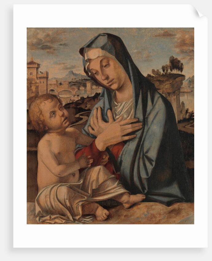 Madonna Adoring the Child by Bartolomeo Montagna