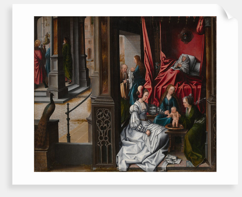 The Birth and Naming of Saint John the Baptist, ca. 1514-15 by Bernaert van Orley