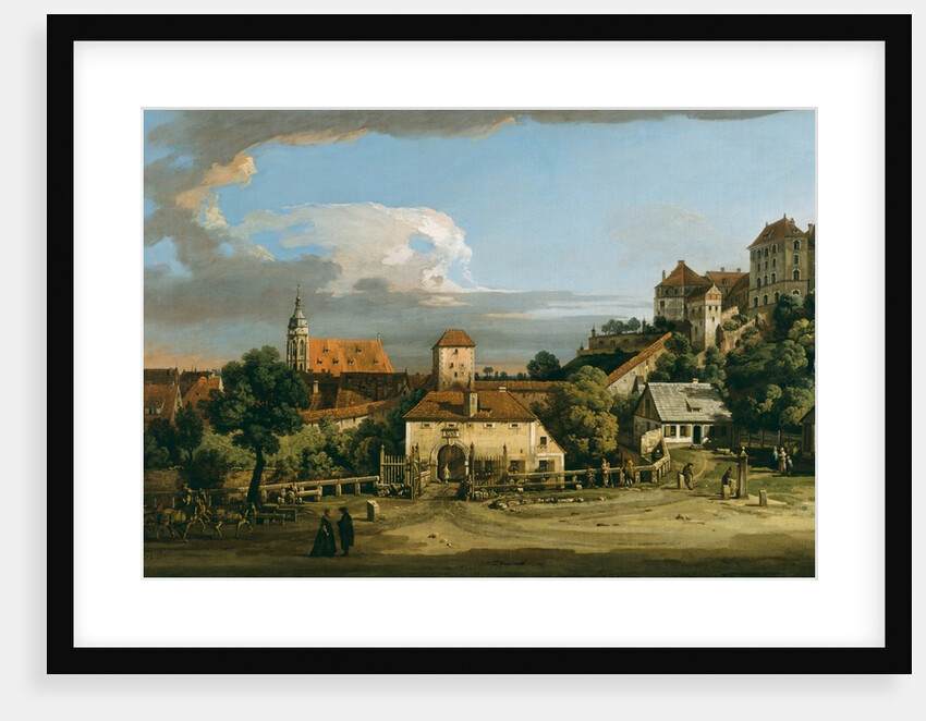 Pirna: The Obertor from the South, mid-1750s by Bernardo Bellotto