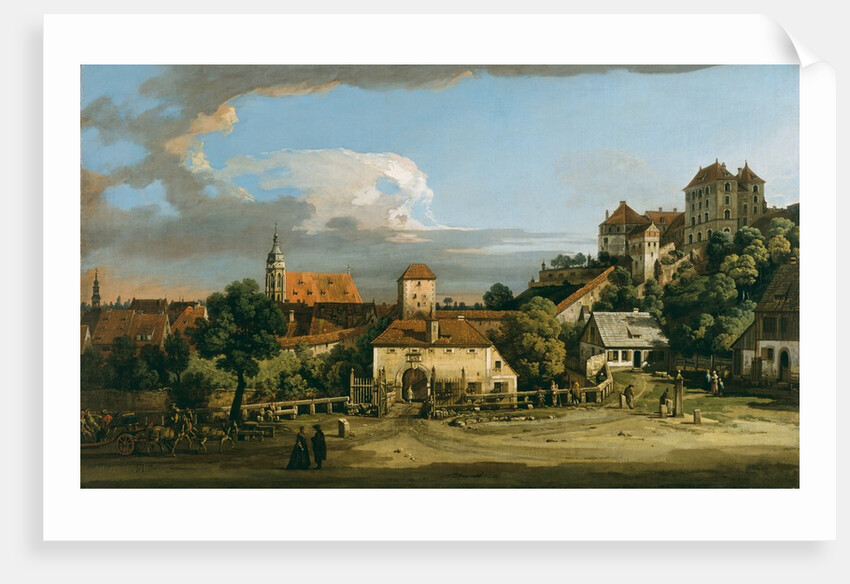 Pirna: The Obertor from the South, mid-1750s by Bernardo Bellotto