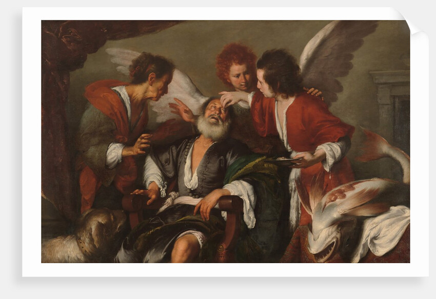 Tobias Curing His Father's Blindness, 1630-35 by Bernardo Strozzi