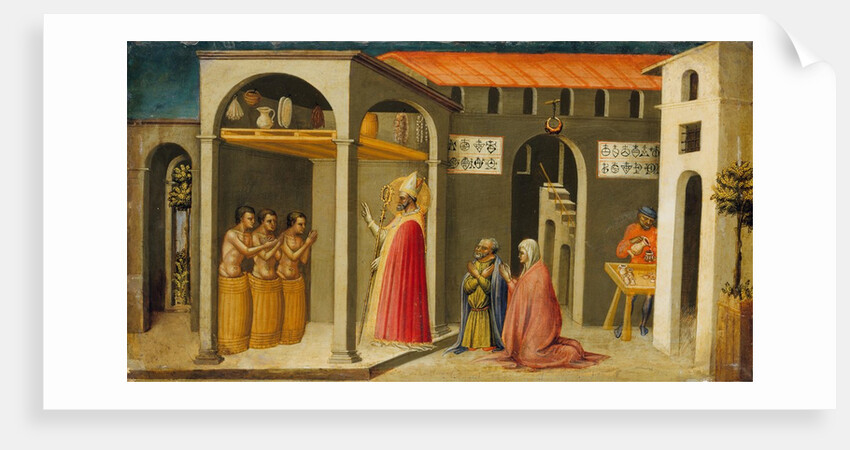 Saint Nicholas Resuscitating Three Youths, 1433-35 by Bicci di Lorenzo