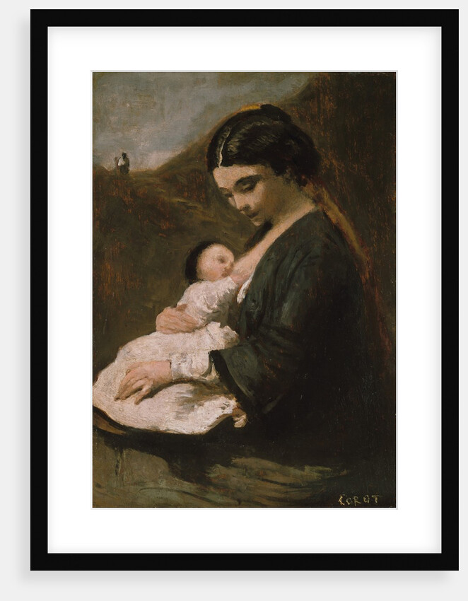 Mother and Child, probably 1860s by Jean-Baptiste-Camille Corot