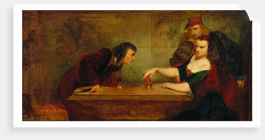 The Last Throw, ca. 1840 by Charles Robert Leslie