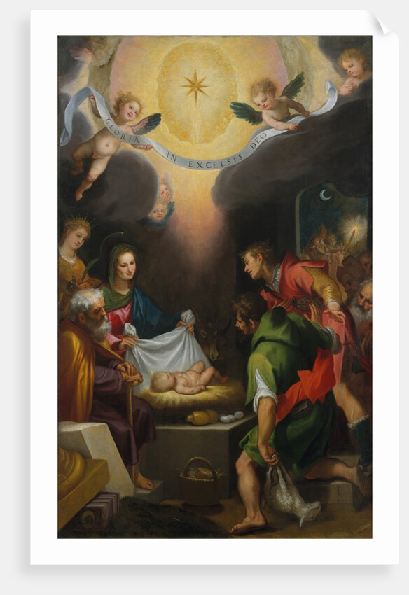 The Adoration of the Shepherds with Saint Catherine of Alexandria, 1599 by Lodovico Cigoli