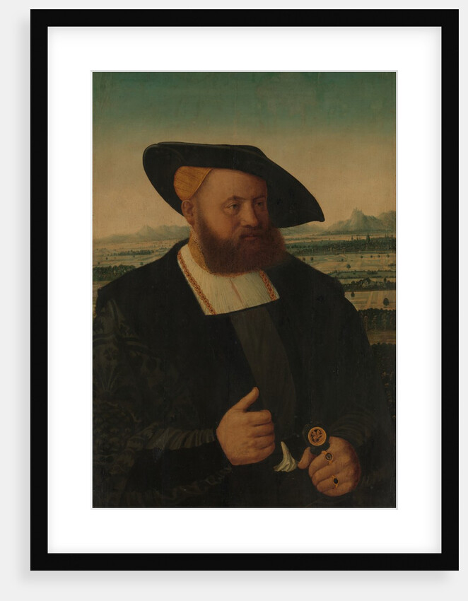Portrait of a Man with a Moor's Head on His Signet Ring by Conrad Faber von Creuznach