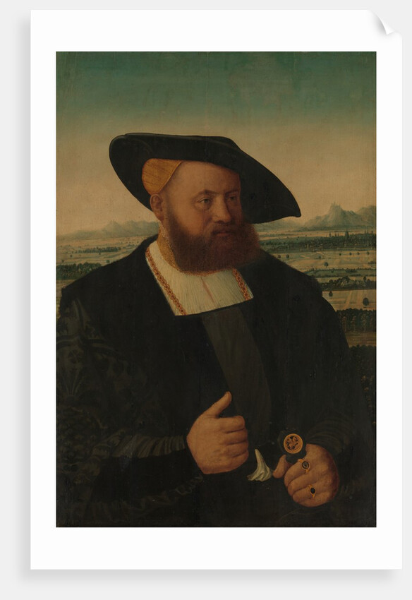 Portrait of a Man with a Moor's Head on His Signet Ring by Conrad Faber von Creuznach