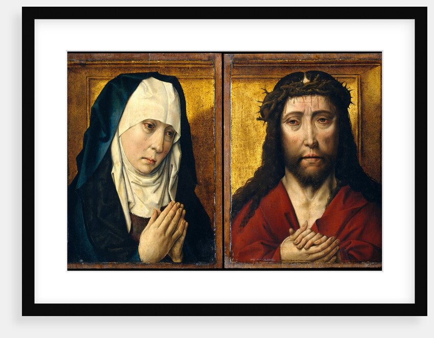 The Mourning Virgin; The Man of Sorrows by Posthumous Workshop Copy (after Dieric Bouts)