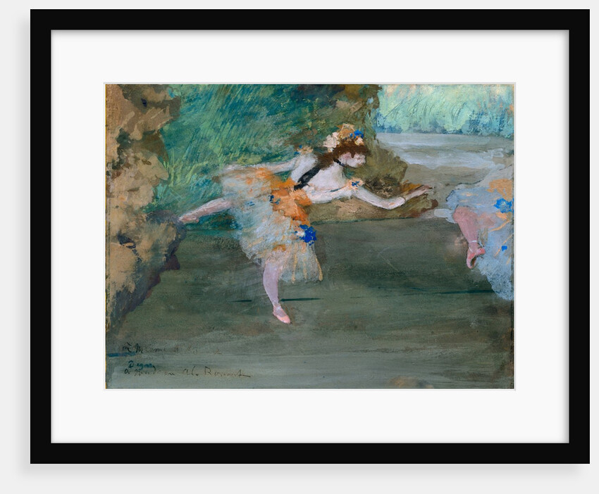 Dancer Onstage, ca. 1877 by Edgar Degas