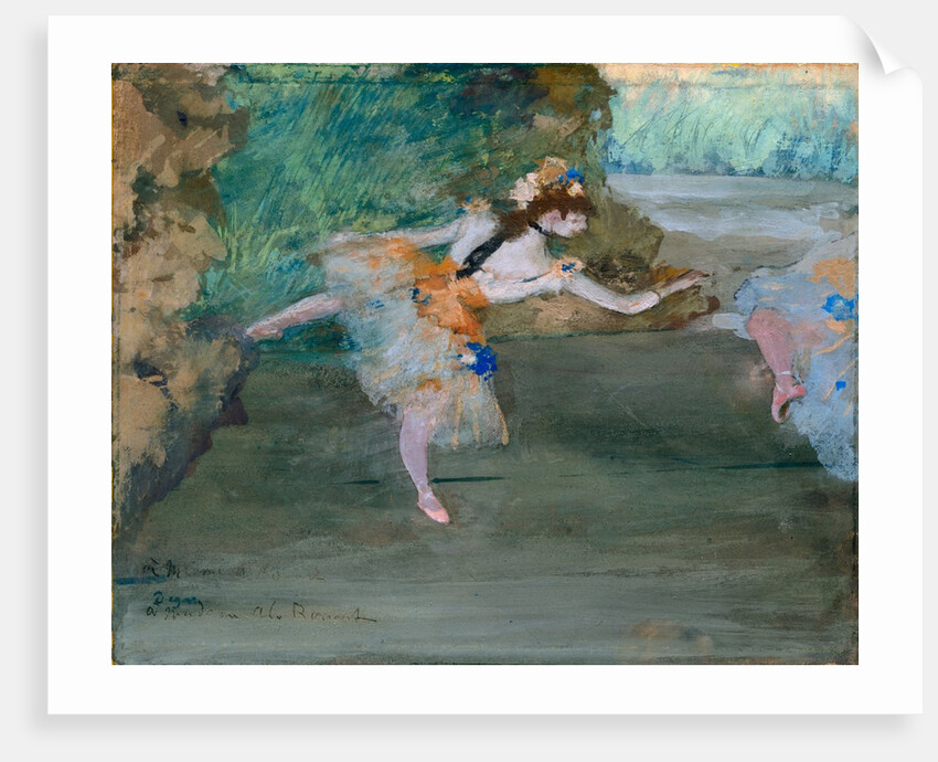 Dancer Onstage, ca. 1877 by Edgar Degas