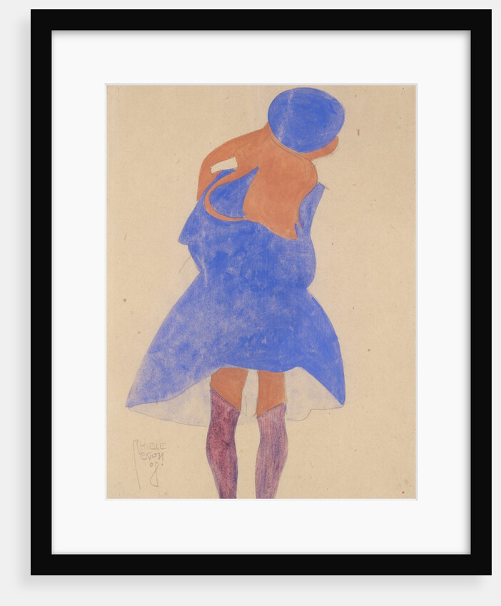 Standing Girl, Back View, 1908 by Egon Schiele