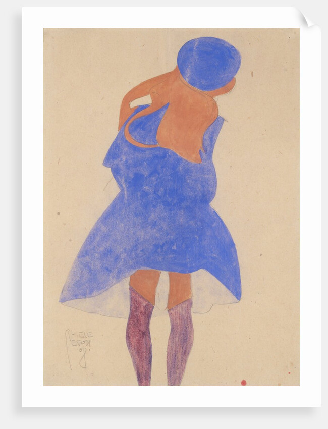 Standing Girl, Back View, 1908 by Egon Schiele